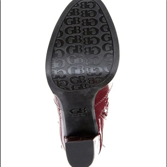 New GB Get-Real Patent Platform Over-The-Knee Block Heel Boots - Picture 7 of 11